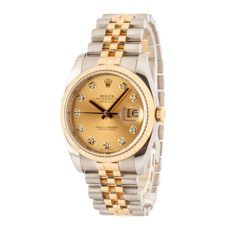 Rolex Datejust Ref 116233 Diamond Dial