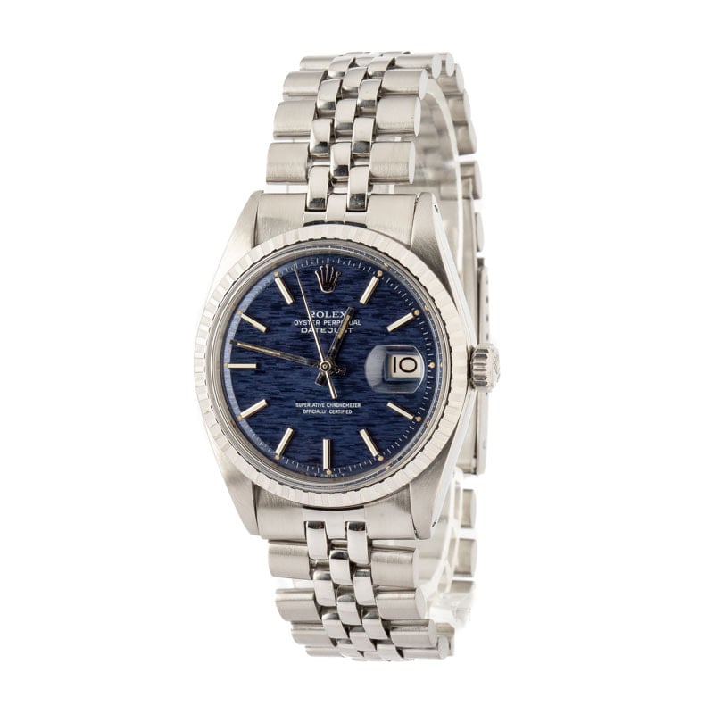 Rolex Datejust 1603 Blue Mosaic Dial