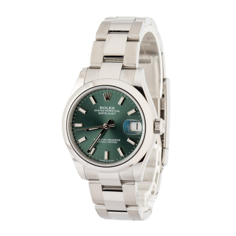Rolex Datejust 31 Ref 278240 Mint Green Dial