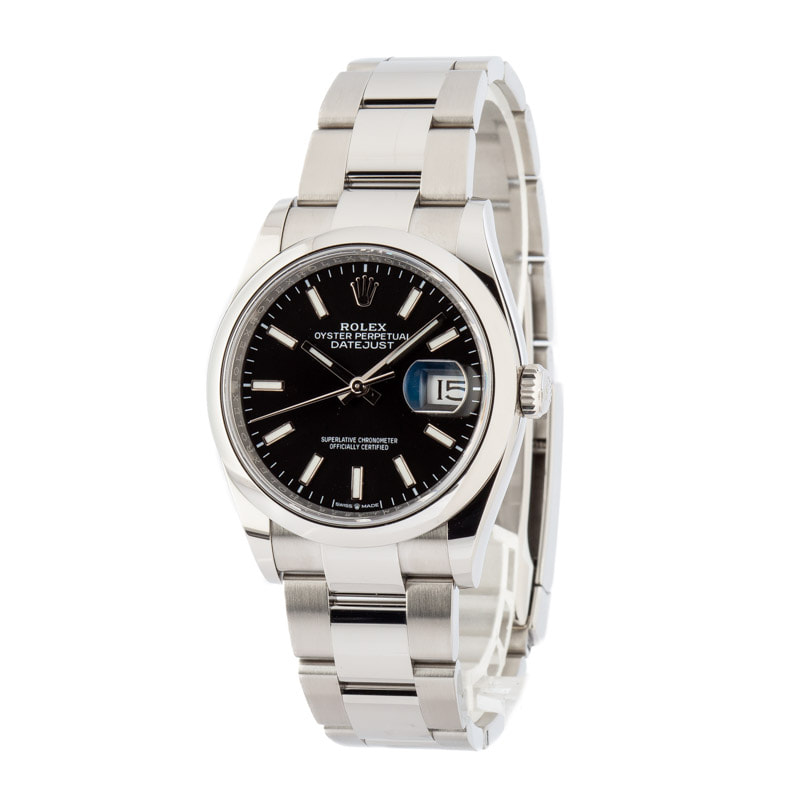 Rolex Datejust ref 126200 Black Dial