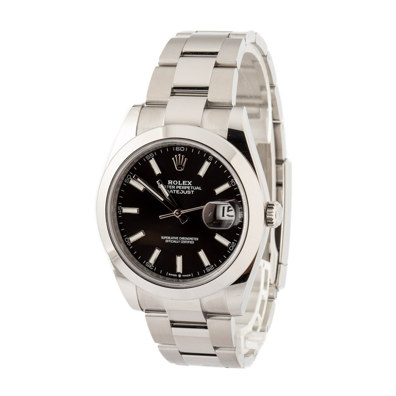 Rolex Datejust 41 Ref 126300 Black Dial