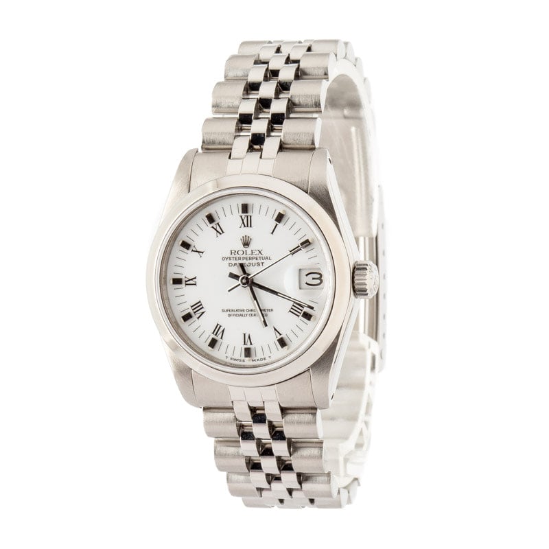Ladies Rolex Datejust 31 Ref 68240 White Dial