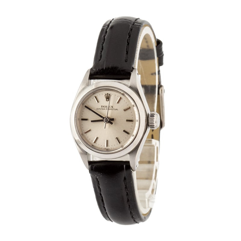 Lady Rolex Oyster Perpetual 6618 Silver Dial