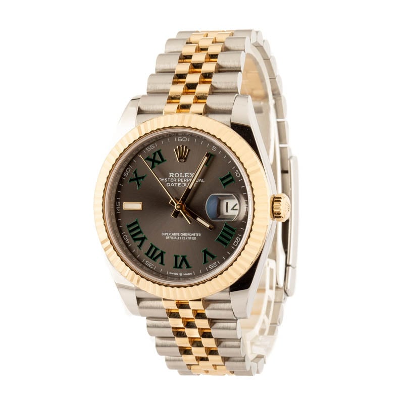 Rolex Datejust 41 Ref 126333 Wimbledon Dial Jubilee Bracelet