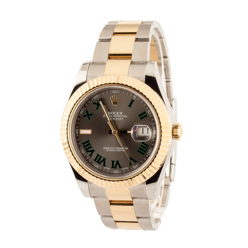 Rolex Datejust II Ref 116333 Slate Wimbledon Dial