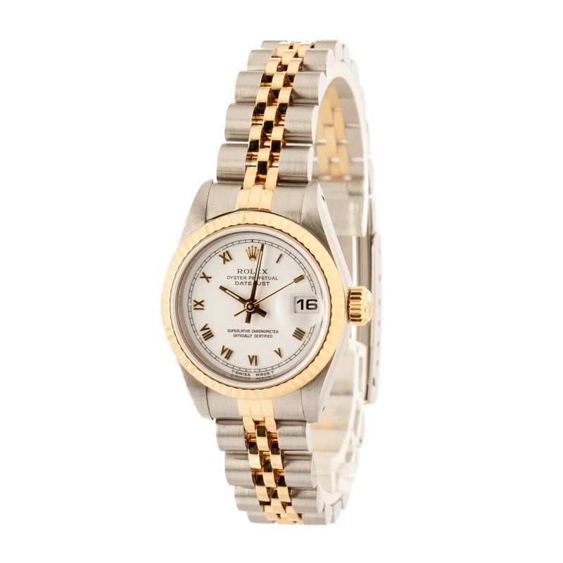 Rolex Ladies Datejust 69173 White Dial