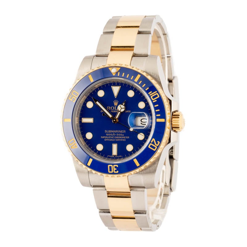 Rolex Submariner 116613 Blue Chromalight Dial