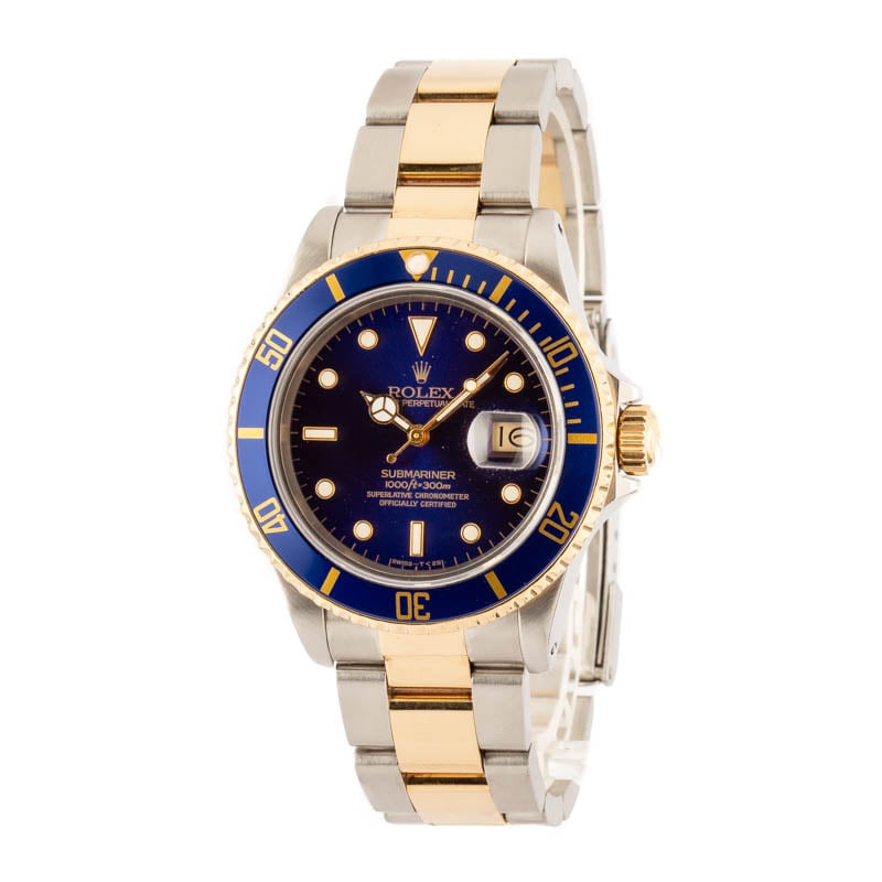 Rolex Submariner Ref 16803 Blue Dial