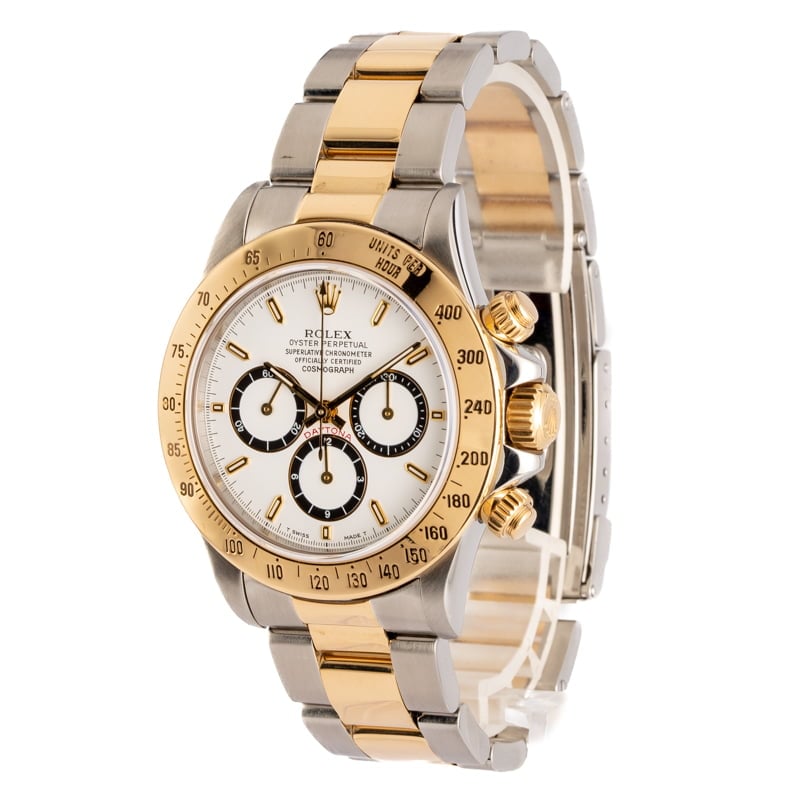 Pre Owned Rolex Daytona 16523 White Dial