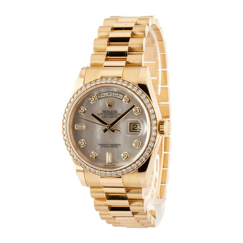 Rolex Day-Date Ref 118348 Mother of Pearl Dial