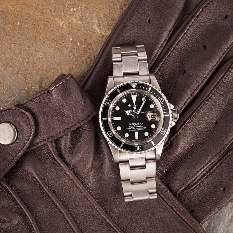 Vintage 1978 Rolex Submariner 1680 Matte Black Dial T