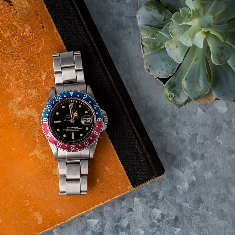 Vintage 1961 Rolex GMT-Master 1675 Glossy Gilt Dial