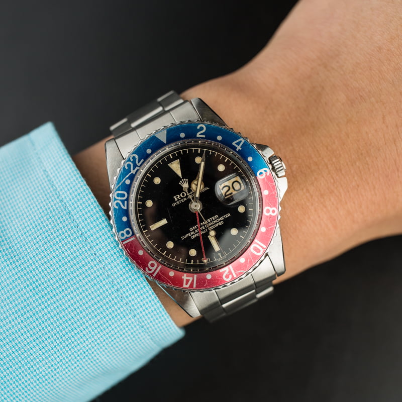 Vintage 1961 Rolex GMT-Master 1675 Glossy Gilt Dial