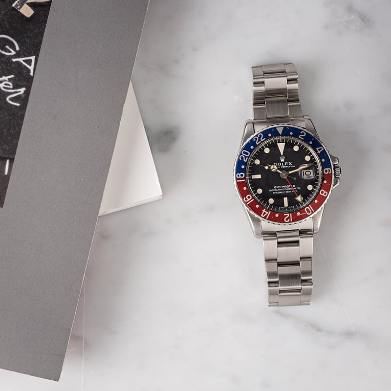 Vintage 1969 Rolex GMT-Master 1675 'Pepsi' Insert