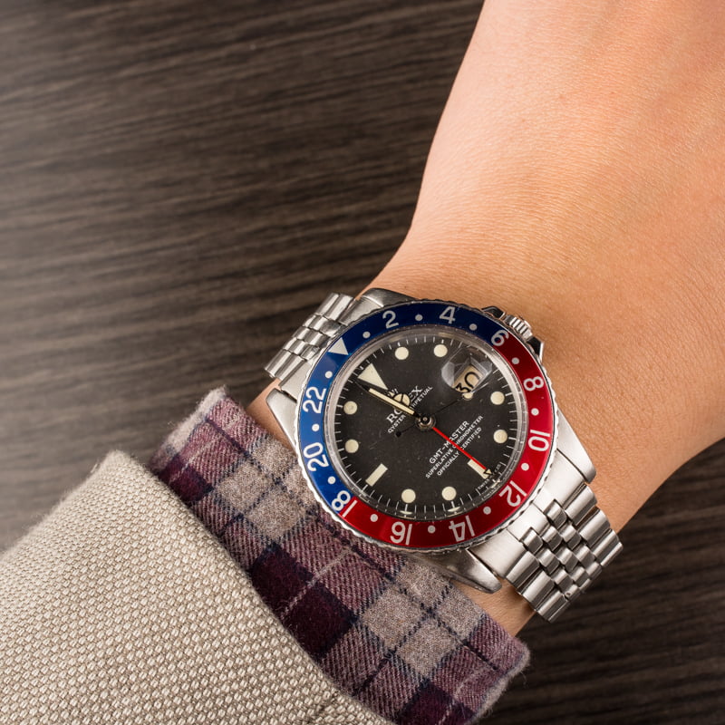 Rolex Vintage 1966 GMT Master 1675 Pepsi Bezel
