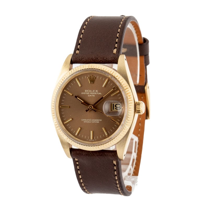Pre-owned Rolex Date Ref 1503 Yellow Gold