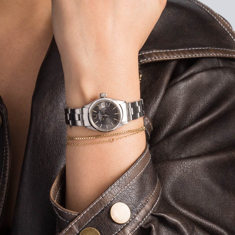 Vintage Ladies Rolex Date 6516 Oyster Rivet