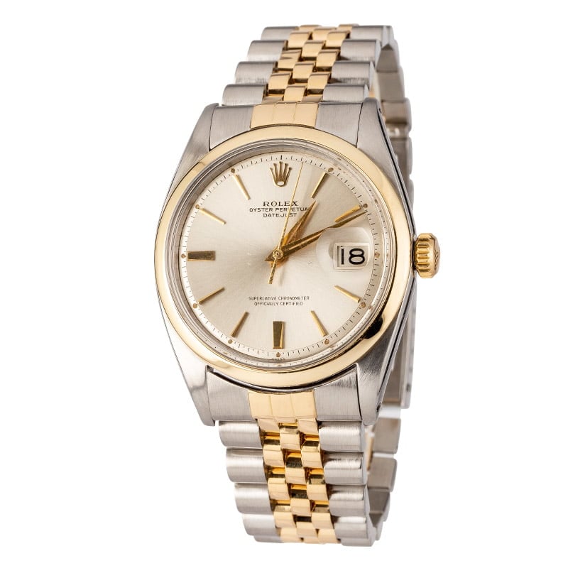 Pre Owned Rolex Datejust 1600 Silver 'Pie Pan' Dial