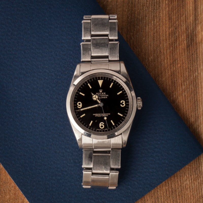 Vintage Rolex Explorer 1016 Glossy Gilt Dial