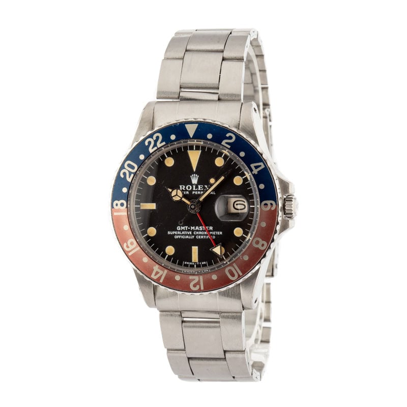 Vintage Rolex GMT-Master Ref 1675 MK II Dial Pepsi