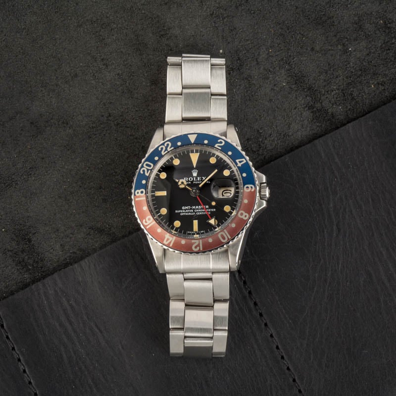 Vintage Rolex GMT-Master Ref 1675 MK II Dial Pepsi