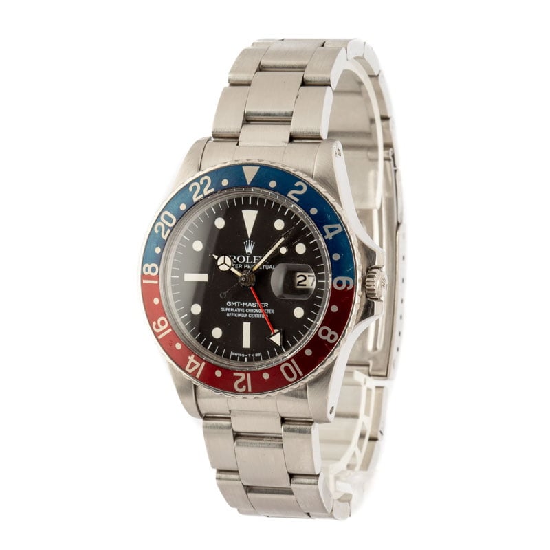 Vintage Rolex GMT-Master 1675 Blue & Red Pepsi