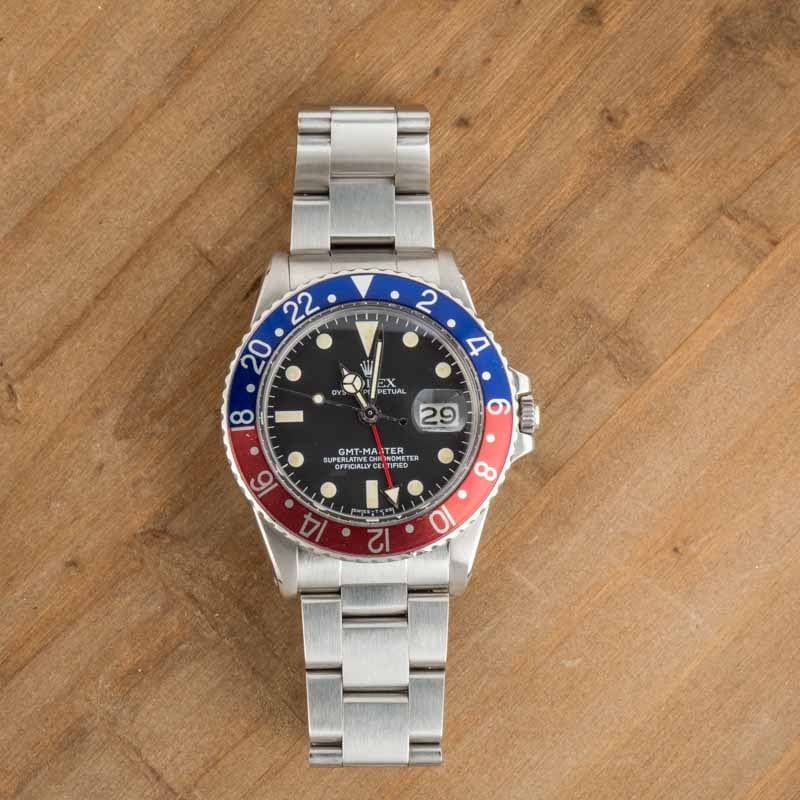 174829 Vintage Rolex GMT-Master Ref. 1675 Steel Pepsi