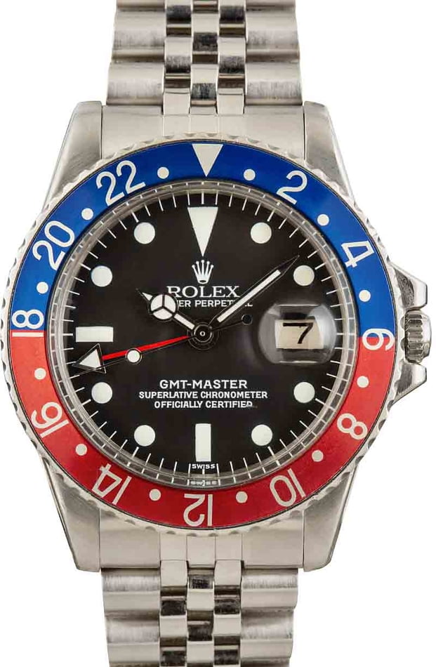 Mentalt personificering Fare Buy Used Rolex GMT-Master 1675 | Bob's Watches - Sku: 147355