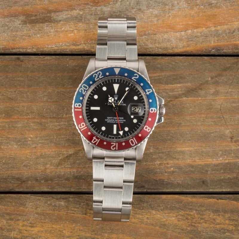 Vintage Rolex GMT-Master 1675 Blue & Red Pepsi