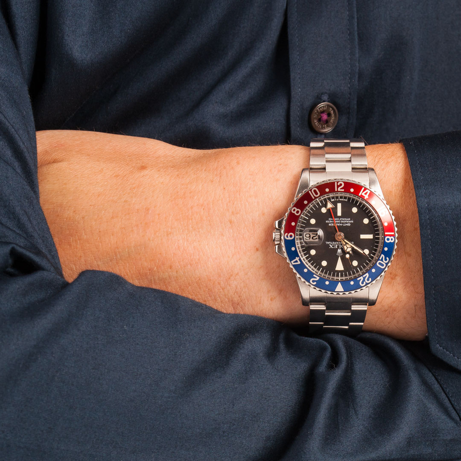 Vintage Rolex GMT-Master 1675 Stainless Steel Oyster