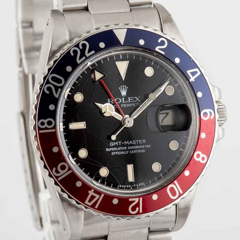 Vintage Rolex GMT-Master Ref 16750 Black Spider Dial
