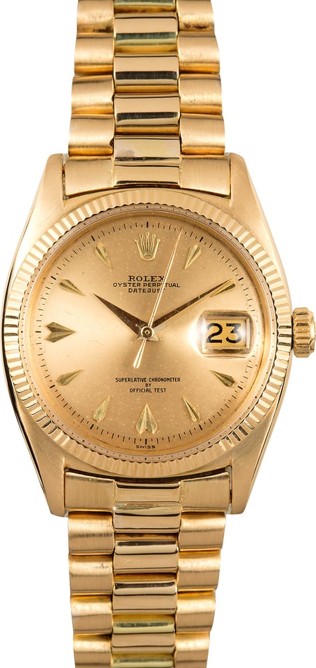 Vintage Rolex Gold Datejust 6605
