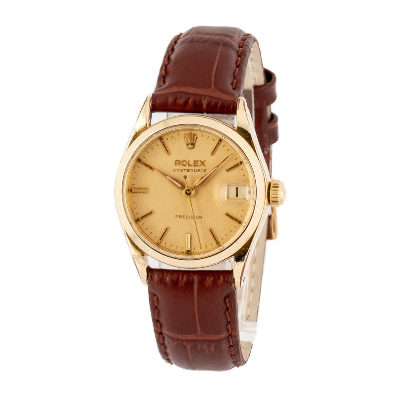 Vintage Rolex Oysterdate 6466 Yellow Gold