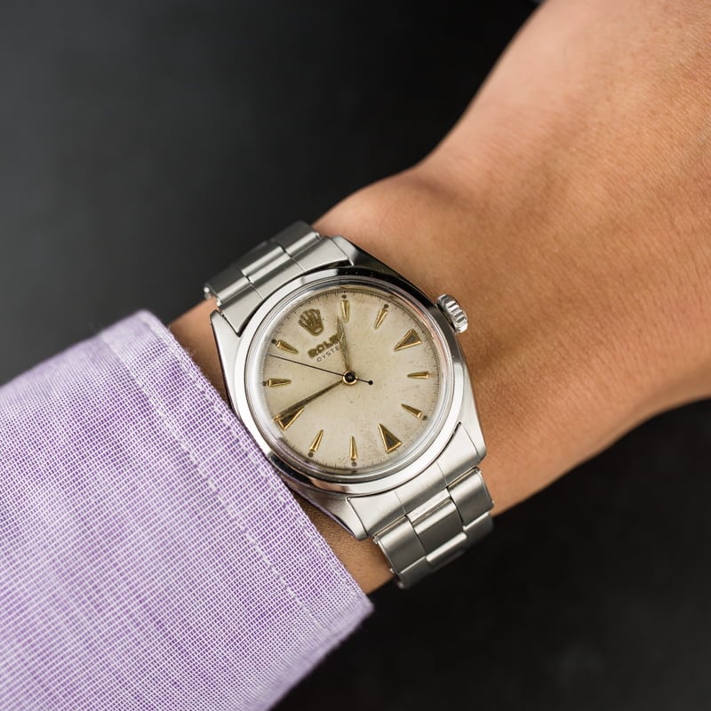 Vintage Rolex Oyster 6022 Steel Watch