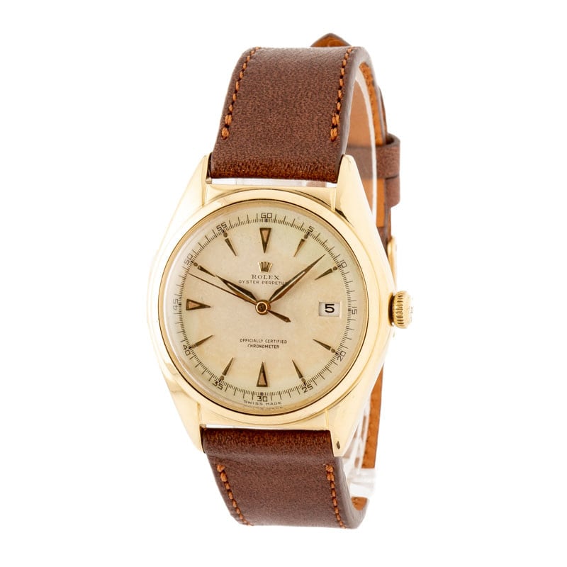 Vintage Rolex Oyster Perpetual Ref 5030 Yellow Gold
