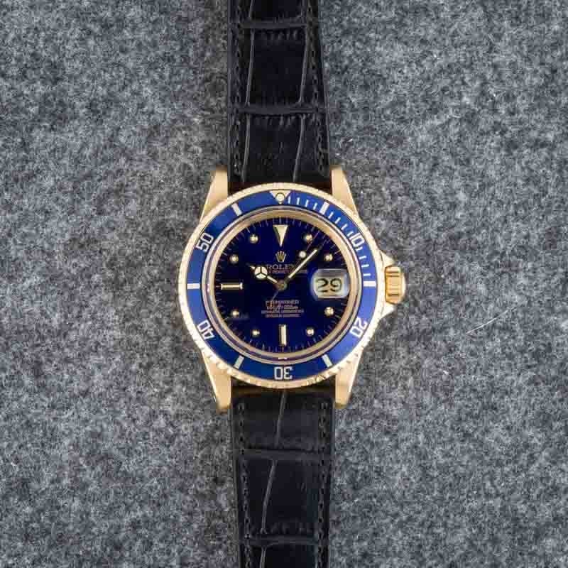 Vintage Rolex Submariner Ref 1680 Blue Dial