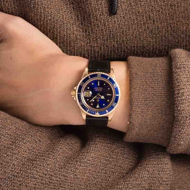 Vintage Rolex Submariner Ref 1680 Blue Dial