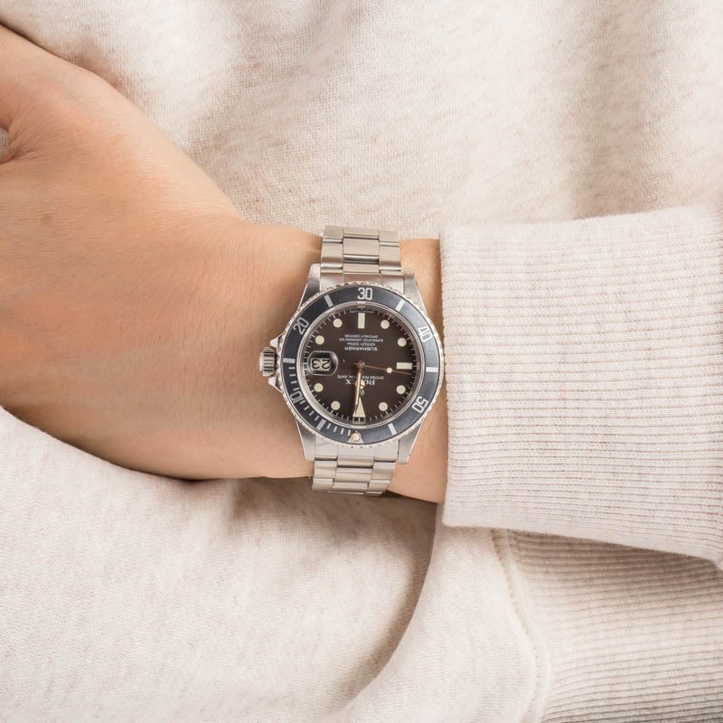 Vintage Rolex Submariner ref 16800 Steel Oyster