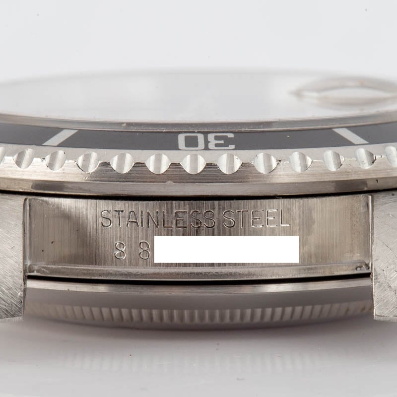 Vintage Rolex Submariner Black Dial 16800 Stainless Steel