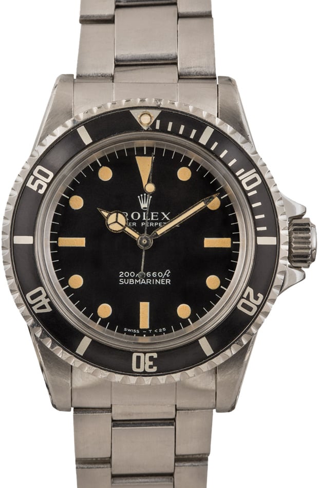 Vintage Rolex Submariner 5513 Stainless Steel