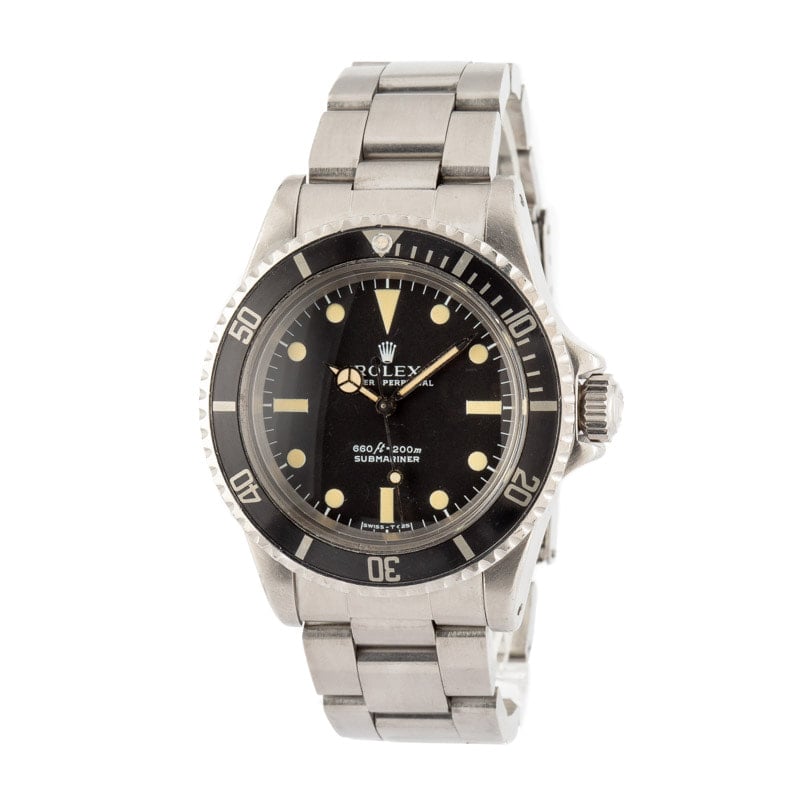 Vintage Rolex Submariner Ref 5513 Stainless Oyster