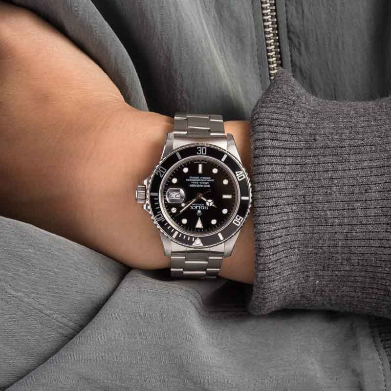 Rolex Submariner Ref 16800 Stainless Steel Black Dial