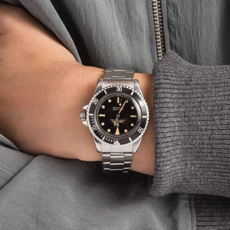 Vintage Rolex Submariner Ref 5512 Black Bezel