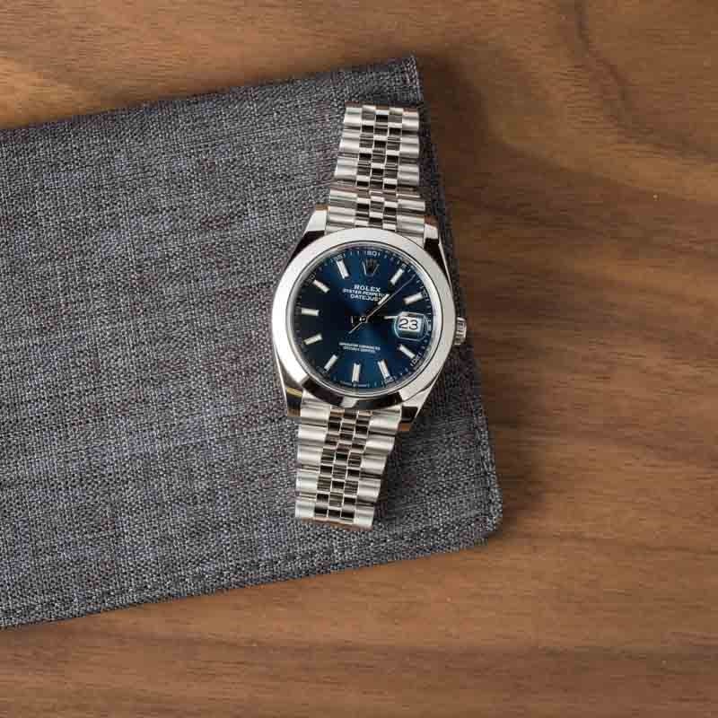 Rolex Datejust 41 Ref 126300 Blue Chromalight Dial