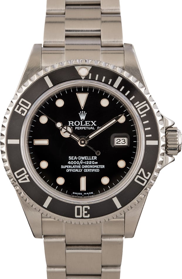 Used Rolex Sea-Dweller 16600 Luminous Black Dial