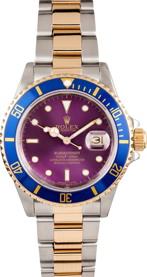 Men's Pre-Owned Rolex Submariner Steel & Gold Transitional 16803