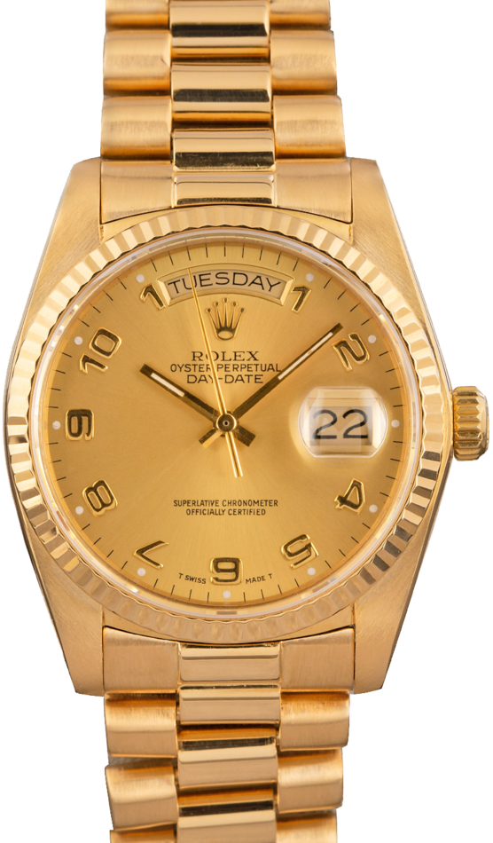 Men's Rolex President Day-Date 18038 Gold