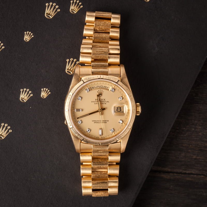 Rolex President 18248 with Bark Finish