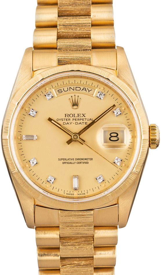 Rolex President 18248 with Bark Finish