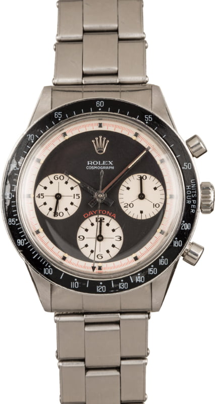 Vintage rolex daytona 6241 paul newman stainless steel